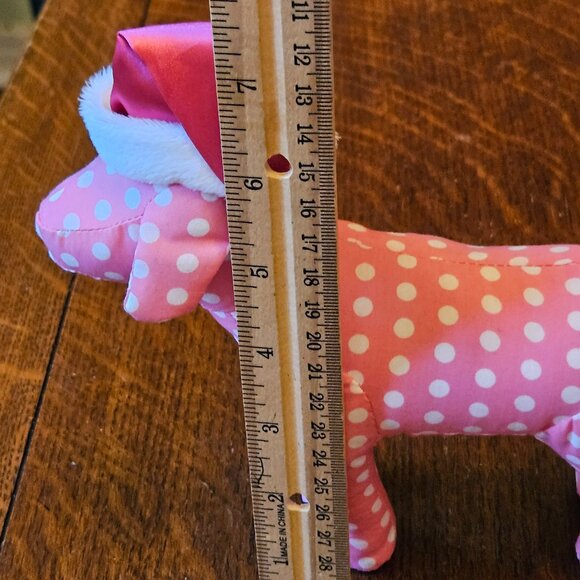 Victoria's Secret PINK Polka Dot Dog in Santa Hat - Picture 6 of 7